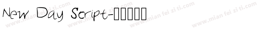 New Day Script字体转换